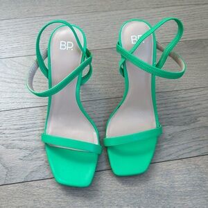 Bright Green BP Heels